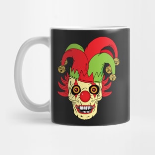 Evil Joker Clown Skull Mug